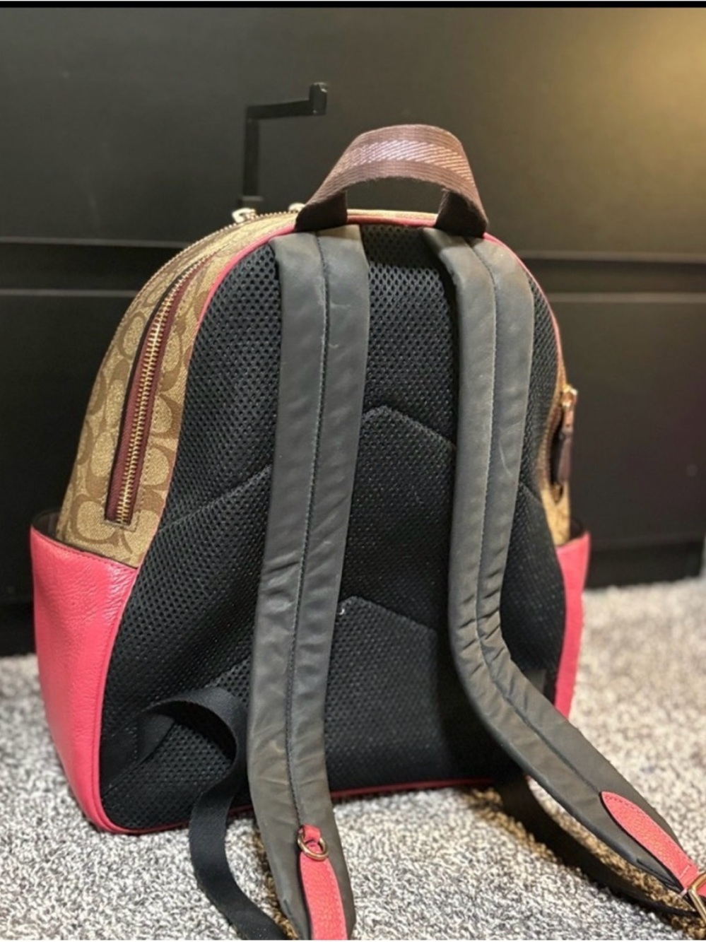 Coach Court Backpack in Signature Canvas with Color-Blocked - Picture 9 of 12